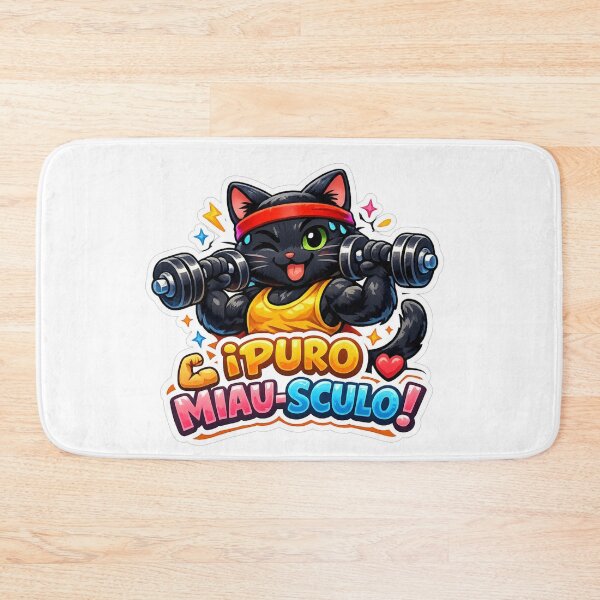 Item preview, Pure Meow-scle! The feline gym is open designed and sold by Opps-diseño.