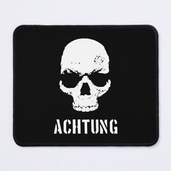 Item preview, BIRD Original - White Achtung Danger Skull designed and sold by shopBird.