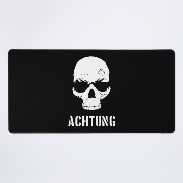 Item preview, BIRD Original - White Achtung Danger Skull designed and sold by shopBird.