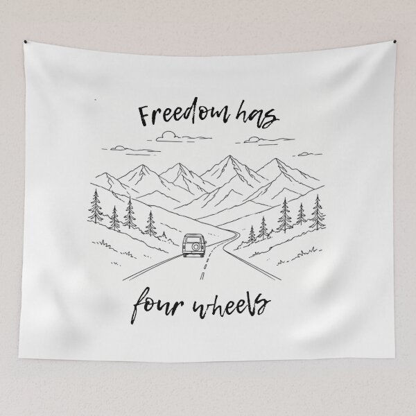Item preview, Freedom has four wheels designed and sold by Gregorio26.