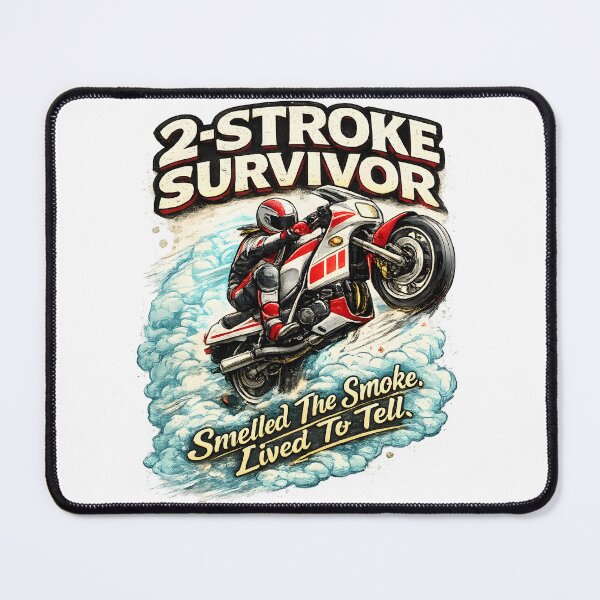 Item preview, Retro 2-Stroke powerband Motorcycle Survivor  designed and sold by Smart-as.