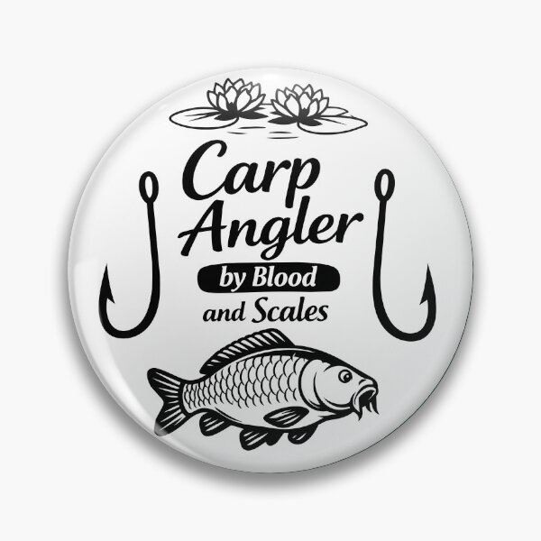 Item preview, Carp Angler by Blood and Scales - fishing design designed and sold by Mati-Studio.