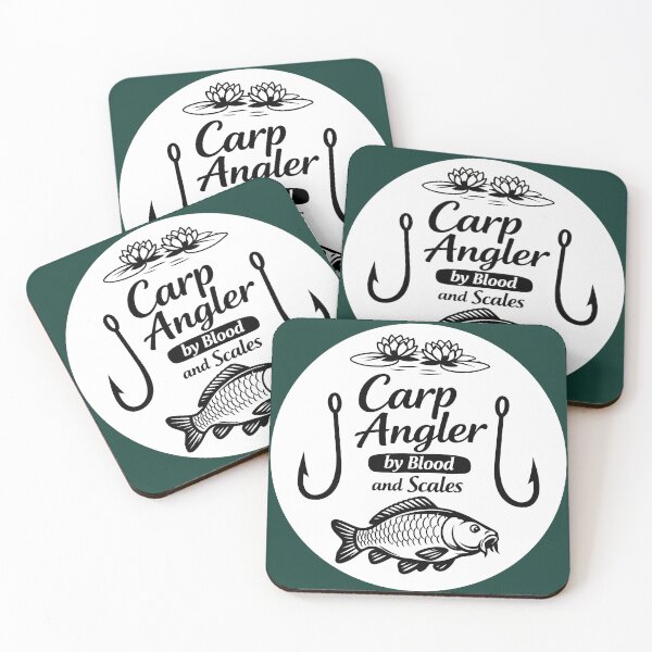 Item preview, Carp Angler by Blood and Scales - fishing design designed and sold by Mati-Studio.