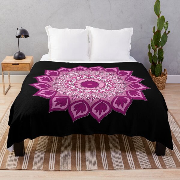 Item preview, Copy of Pink Floral Mandala | Soft Boho Sacred Geometry Art designed and sold by MysticPurpleHue.