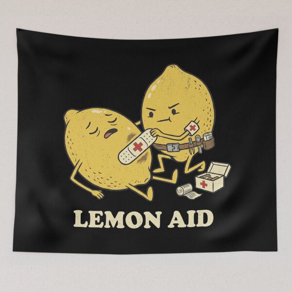Item preview, Lemon Aid - Lemonade Funny Paramedic Fruit Cartoon designed and sold by rediscoveredapp.