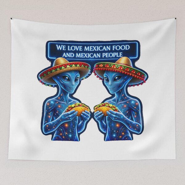 Item preview, We Love Mexican Food & Mexican People – Unity Statement designed and sold by bluesirian22.