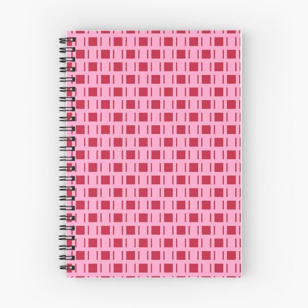 Item preview, Carnation pink & cardinal red geometric pattern designed and sold by Mint + Midnight.