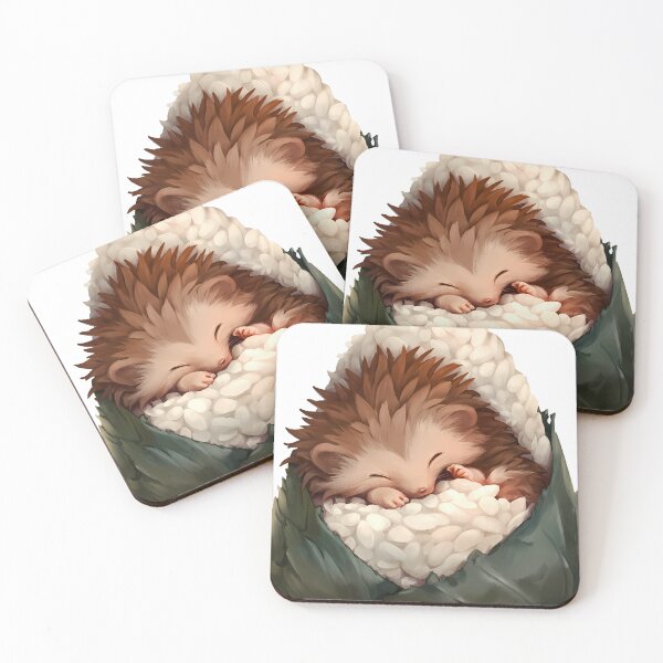 Item preview, Onigiri Hedgehog designed and sold by IllumeInk.