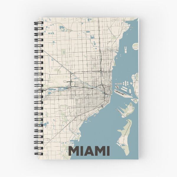 Item preview, Miami Map designed and sold by MapsNerd.