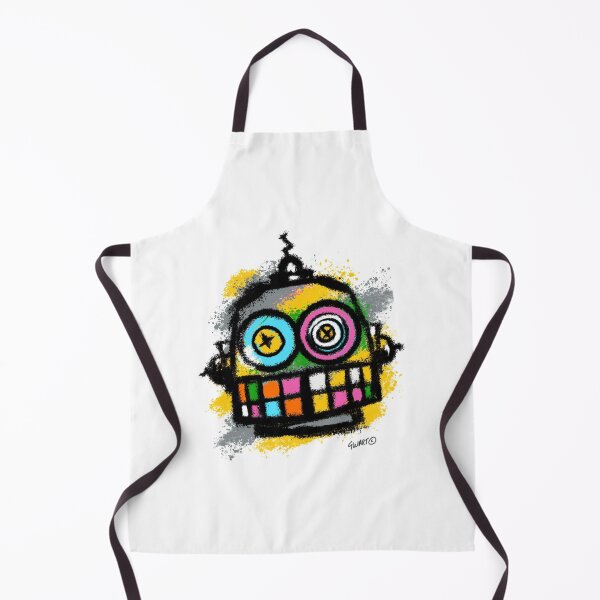 Item preview, Retro Robot No. 02 | Colourful Urban Folk Art Character by GWART designed and sold by GWARTGB.