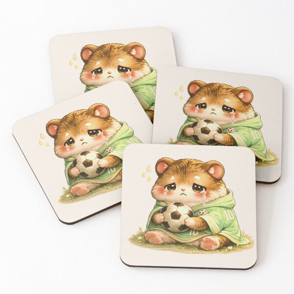 Item preview, Sad Lost Match Hamster – Funny Kawaii Football Meme designed and sold by Pick'n Quick.