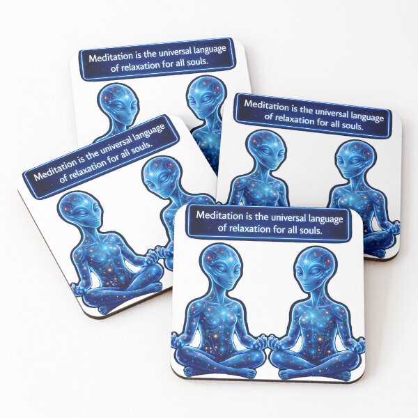 Item preview, Meditation is Universal Relaxation for All Souls – Blue Alien Meditation  designed and sold by bluesirian22.