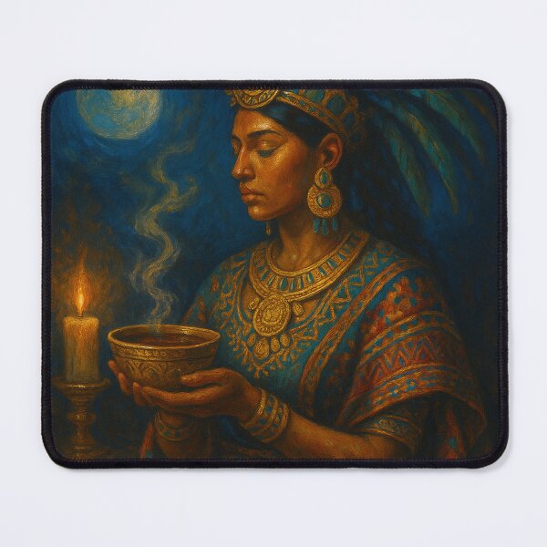 Item preview, Cacao Goddess — Aztec Latina Goddess Art designed and sold by PixelBrujeria.