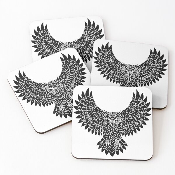 Item preview, Dark Owl Silhouette Night Guardian Gothic Wildlife Art designed and sold by ArcticFoxStudio.