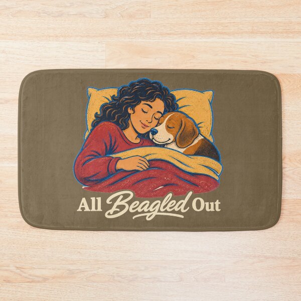 Item preview, All Beagled Out (better for dark shirts version) designed and sold by 2BrokeYoopers.