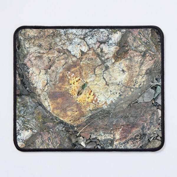 Item preview, Mountain Forest Butterfly on the Rocks designed and sold by PolkaDotStudio.