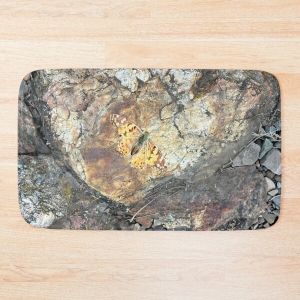 Item preview, Mountain Forest Butterfly on the Rocks designed and sold by PolkaDotStudio.