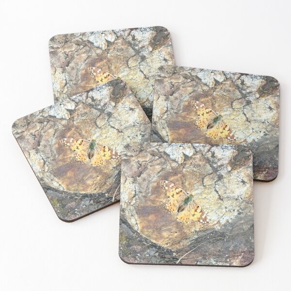 Item preview, Mountain Forest Butterfly on the Rocks designed and sold by PolkaDotStudio.