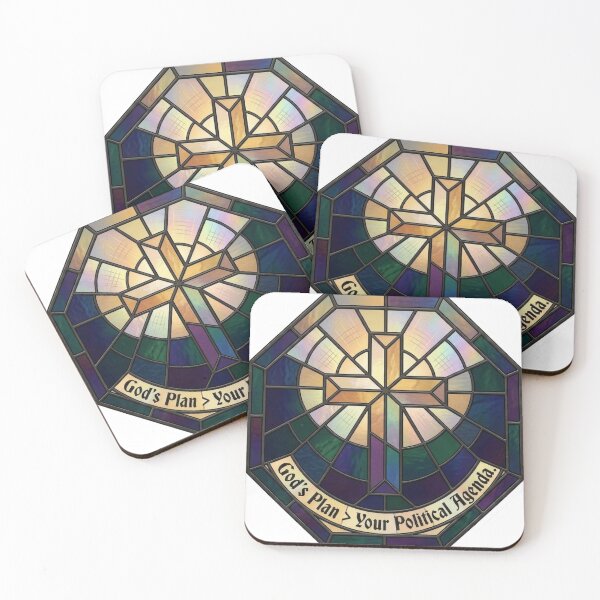 Item preview, Stained Glass Cross God's Plan designed and sold by LibertyForge-Co.