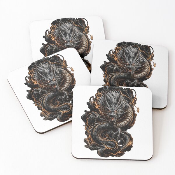 Item preview, Majestic Celestial Dragon Glowing Fire and Smoke Art designed and sold by SupernovaNote.