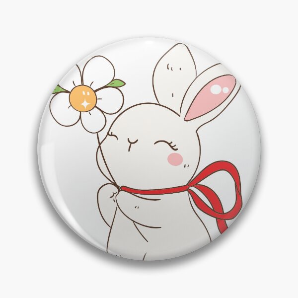 Item preview, Strawberry Bunny With Daisy Variety Sticker Pack designed and sold by AnimaliaStar.
