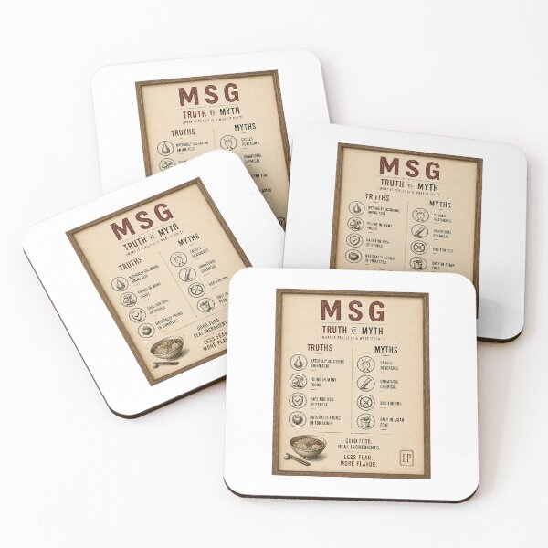 Item preview, ⁠MSG Truth vs Myth Umami Food Poster⁠ designed and sold by Easternpantry.