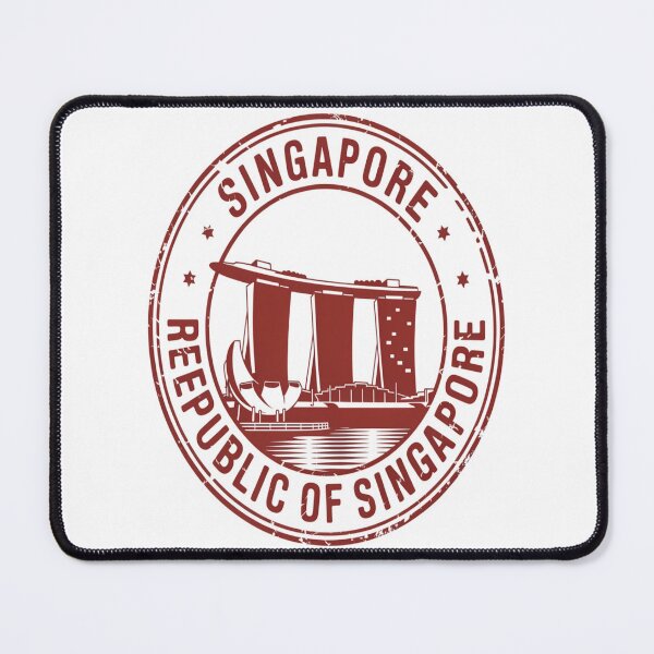 Item preview, Singapore Passport Stamp Sticker – Marina Bay Sands Travel Stamp Design designed and sold by stickercuffs.
