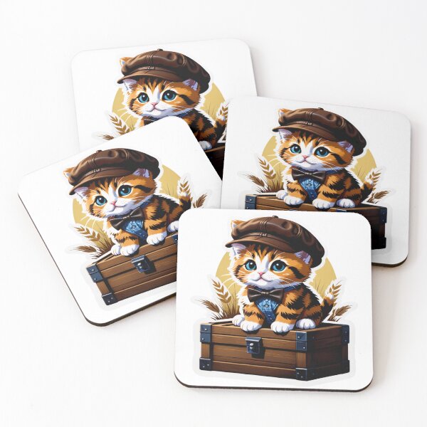 Item preview, Vintage Countryside Cat Sticker (Rustic & cozy) designed and sold by tim tal.