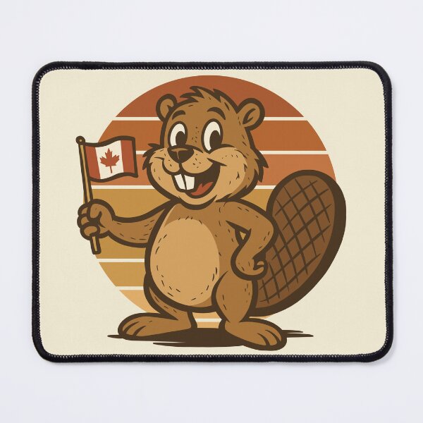 Item preview, Retro Canada Day Beaver designed and sold by Ghost on Toast.