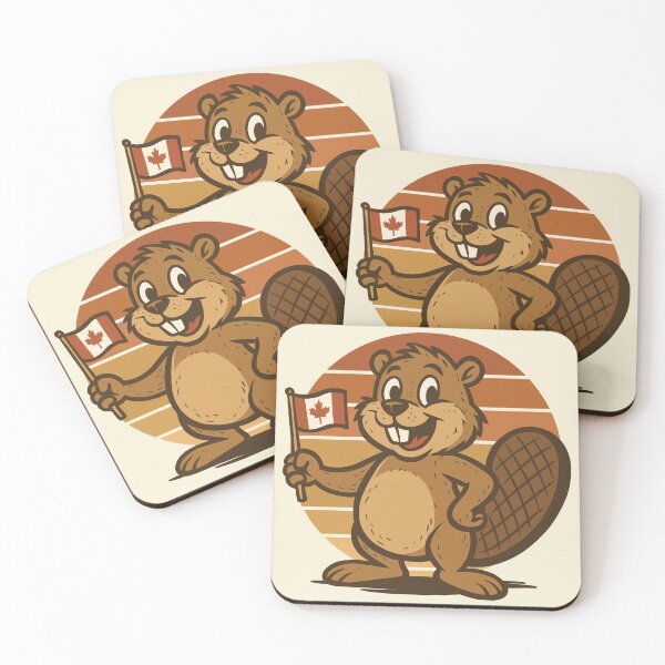 Item preview, Retro Canada Day Beaver designed and sold by Ghost on Toast.
