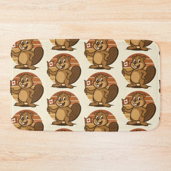 Item preview, Retro Canada Day Beaver designed and sold by Ghost on Toast.