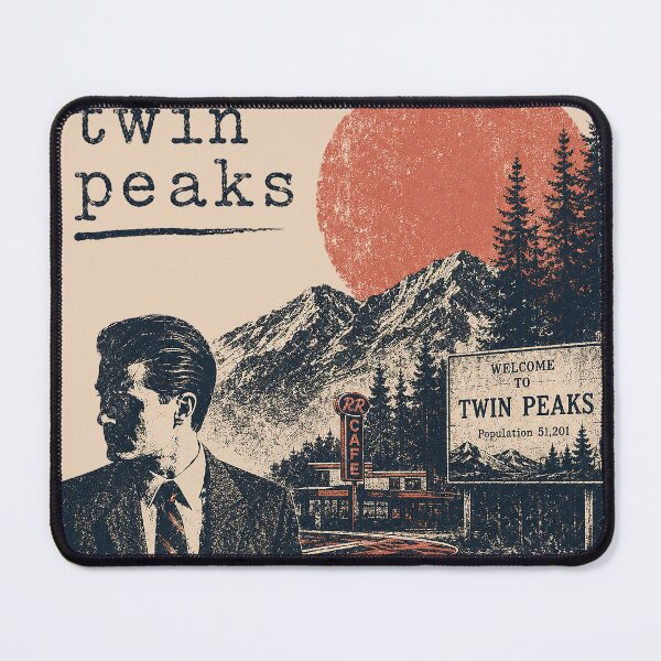 Item preview, Twin Peaks – Vintage Noir Lodge Screenprint Shirt designed and sold by DiamondSkyShirt.