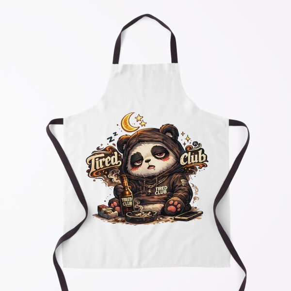 Item preview, Tired Club Panda Shirt – Sad Aesthetic Burnout Introvert Streetwear designed and sold by DesignTeamHub.