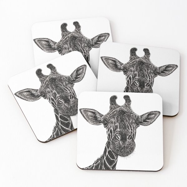 Item preview, Drawing of giraffe face designed and sold by LorenDowding.