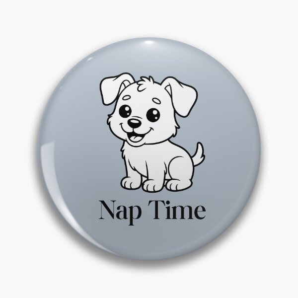 Item preview, Minimalist Nap Time Puppy Dog Kawaii Line Art Design designed and sold by ShaderShirts.