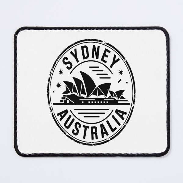 Item preview, Sydney Passport Stamp Sticker – Australia Travel Stamp Design designed and sold by stickercuffs.