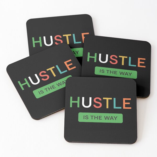 Item preview, Hustle Is The Way - Colorful Minimalist Typography Gym Streetwear designed and sold by No Excuses .