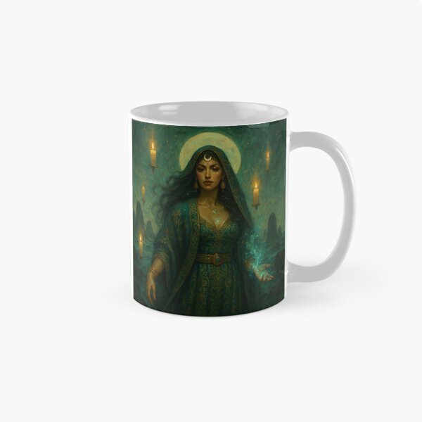 Item preview, Moon Priestess — Celestial Latina Goddess Art designed and sold by PixelBrujeria.