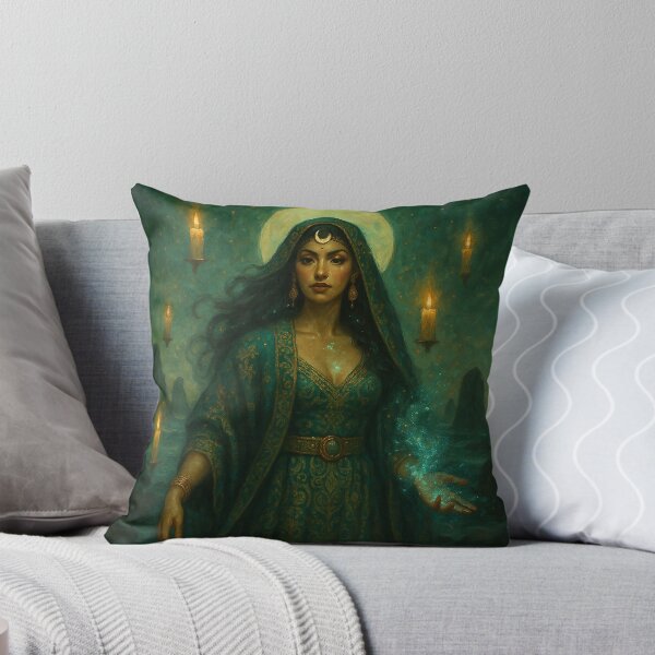 Item preview, Moon Priestess — Celestial Latina Goddess Art designed and sold by PixelBrujeria.