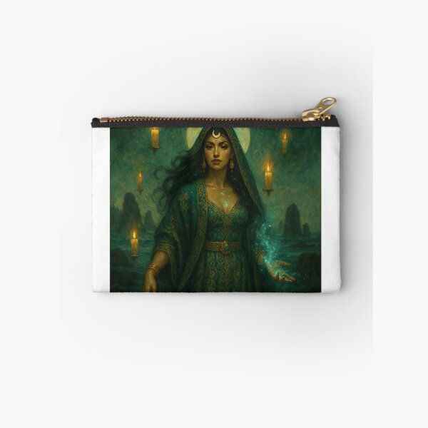 Item preview, Moon Priestess — Celestial Latina Goddess Art designed and sold by PixelBrujeria.