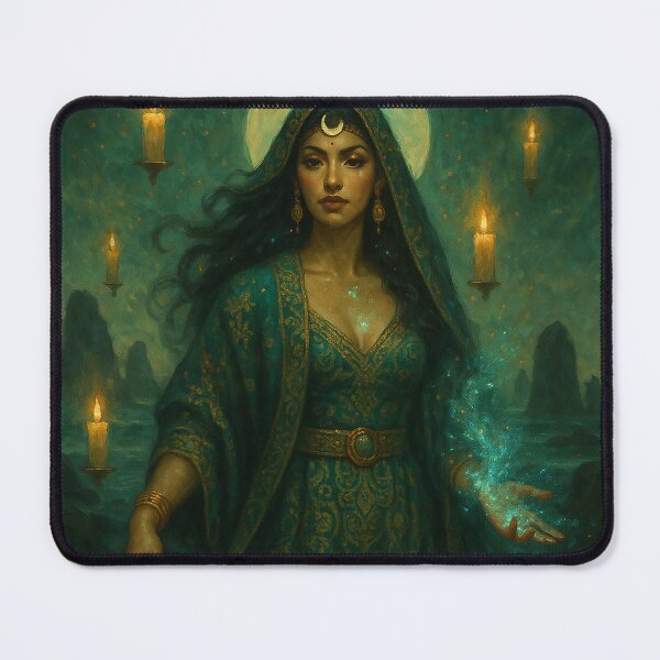 Item preview, Moon Priestess — Celestial Latina Goddess Art designed and sold by PixelBrujeria.