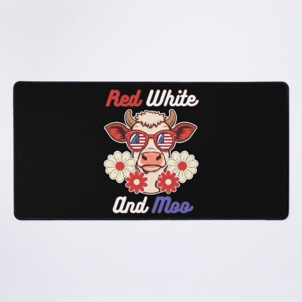 Item preview, Red White and Moo 4th of July designed and sold by tellia-kallisto.