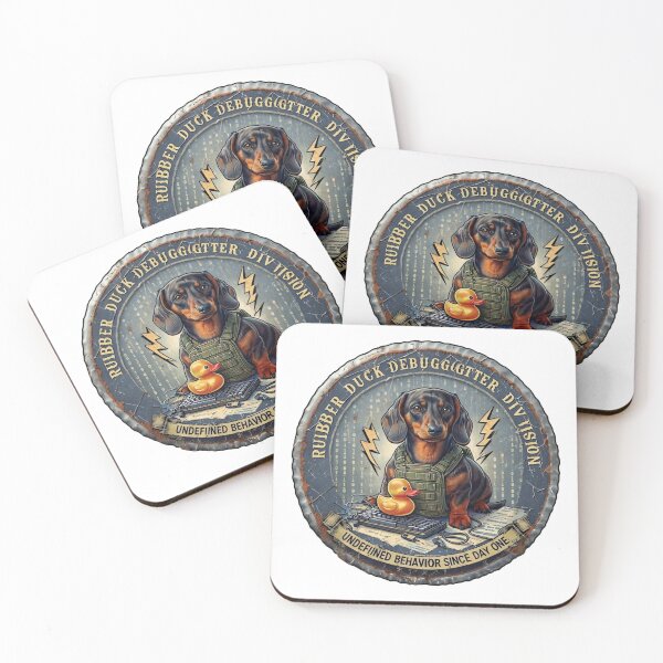 Item preview, Dachshund Rubber Duck Debugger Programmer Gift designed and sold by PawsRetroStudio.