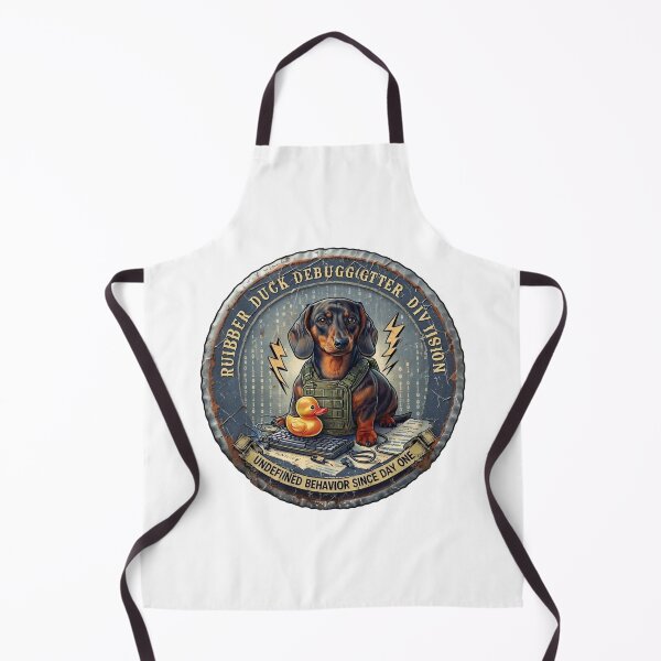 Item preview, Dachshund Rubber Duck Debugger Programmer Gift designed and sold by PawsRetroStudio.