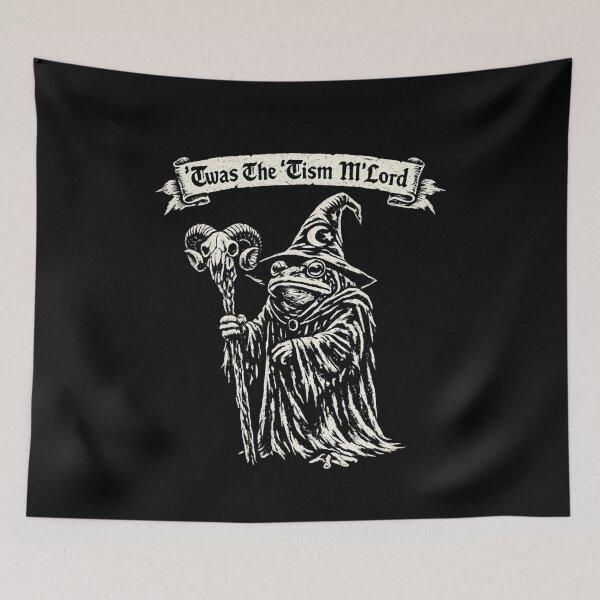 Item preview, T'was The 'Tism M'Lord Frog Wizard designed and sold by super-think.