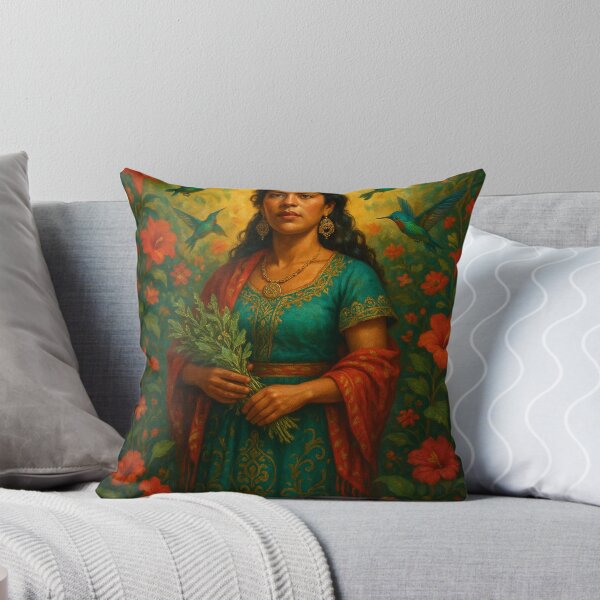 Item preview, Latina Curandera — Bruja Folk Healer Art designed and sold by PixelBrujeria.
