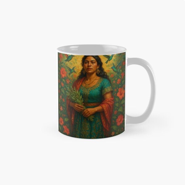 Item preview, Latina Curandera — Bruja Folk Healer Art designed and sold by PixelBrujeria.
