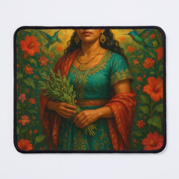 Item preview, Latina Curandera — Bruja Folk Healer Art designed and sold by PixelBrujeria.