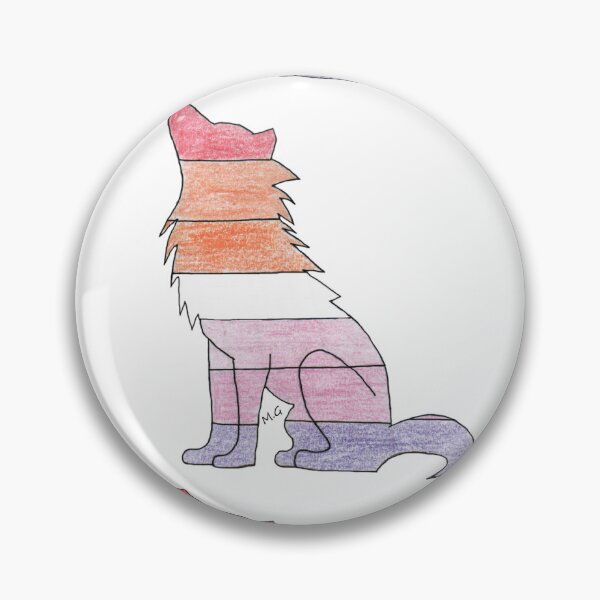 Item preview, Wolf lesbian flag designed and sold by Malectrashop.