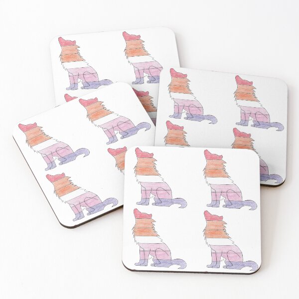 Item preview, Wolf lesbian flag designed and sold by Malectrashop.